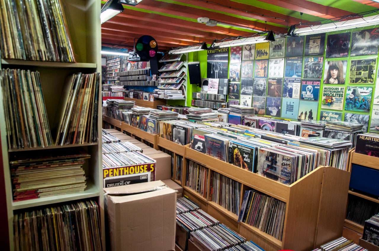 Discos vintage en Wah Wah Records