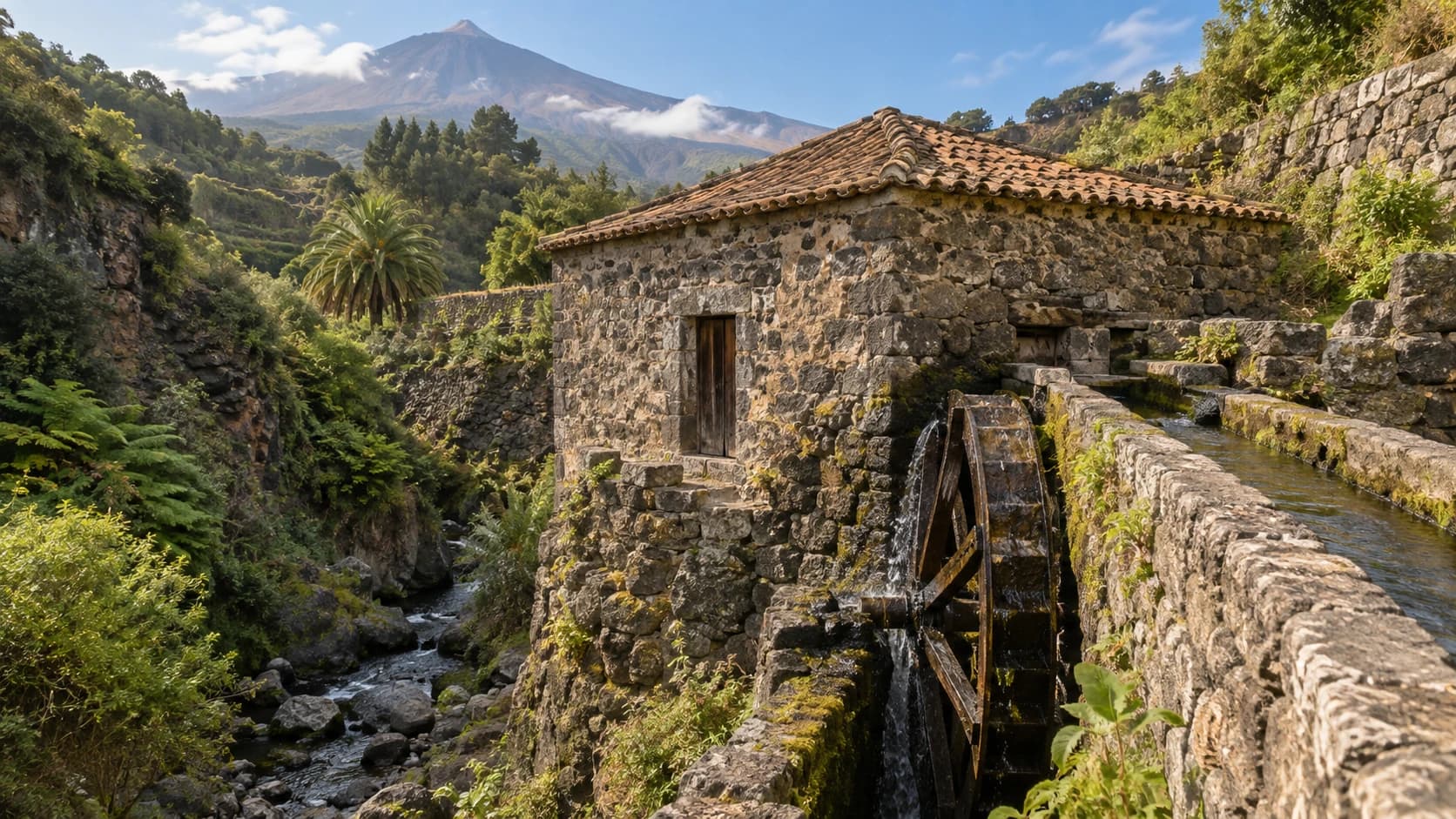 Cinco antiguos molinos de Tenerife para descubrir la historia del gofio y del agua que movía la isla