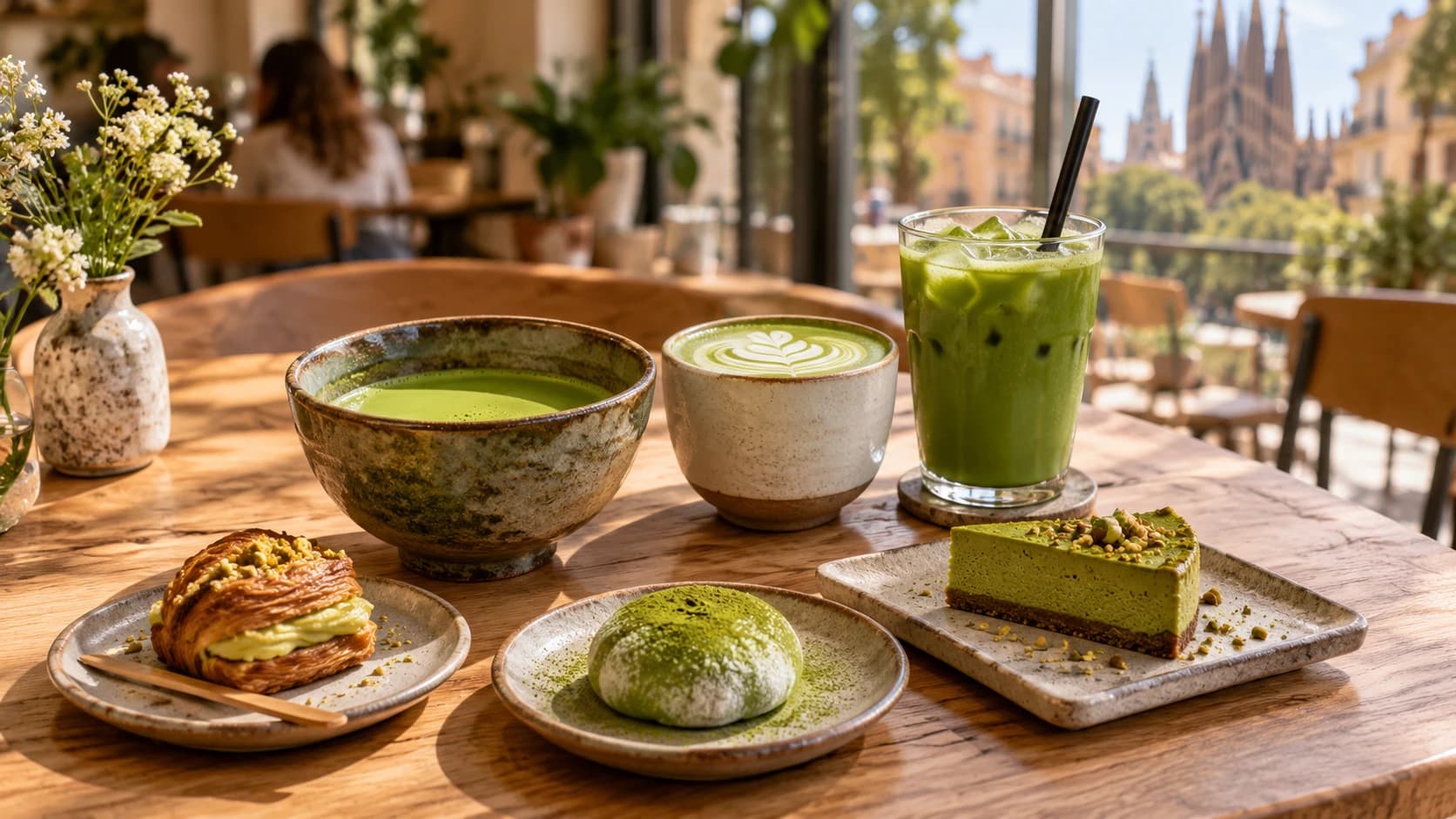 Cinco matcha bars de Barcelona para comparar ceremonial, latte y repostería