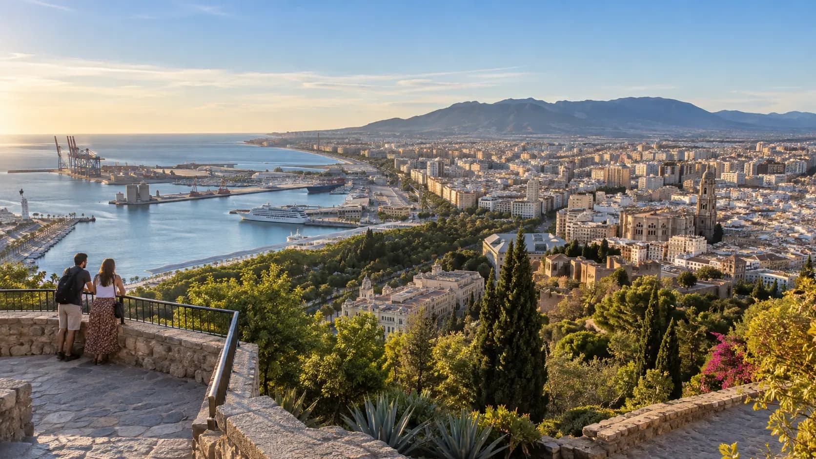 Cinco miradores de Málaga para ver la ciudad desde otra perspectiva