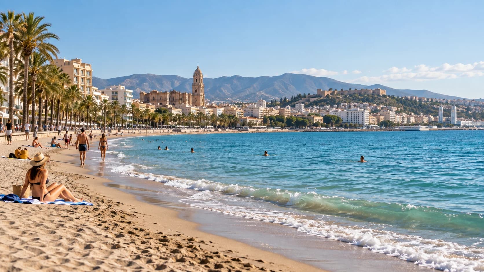 Cinco playas urbanas de Málaga para disfrutar del Mediterráneo sin salir de la ciudad