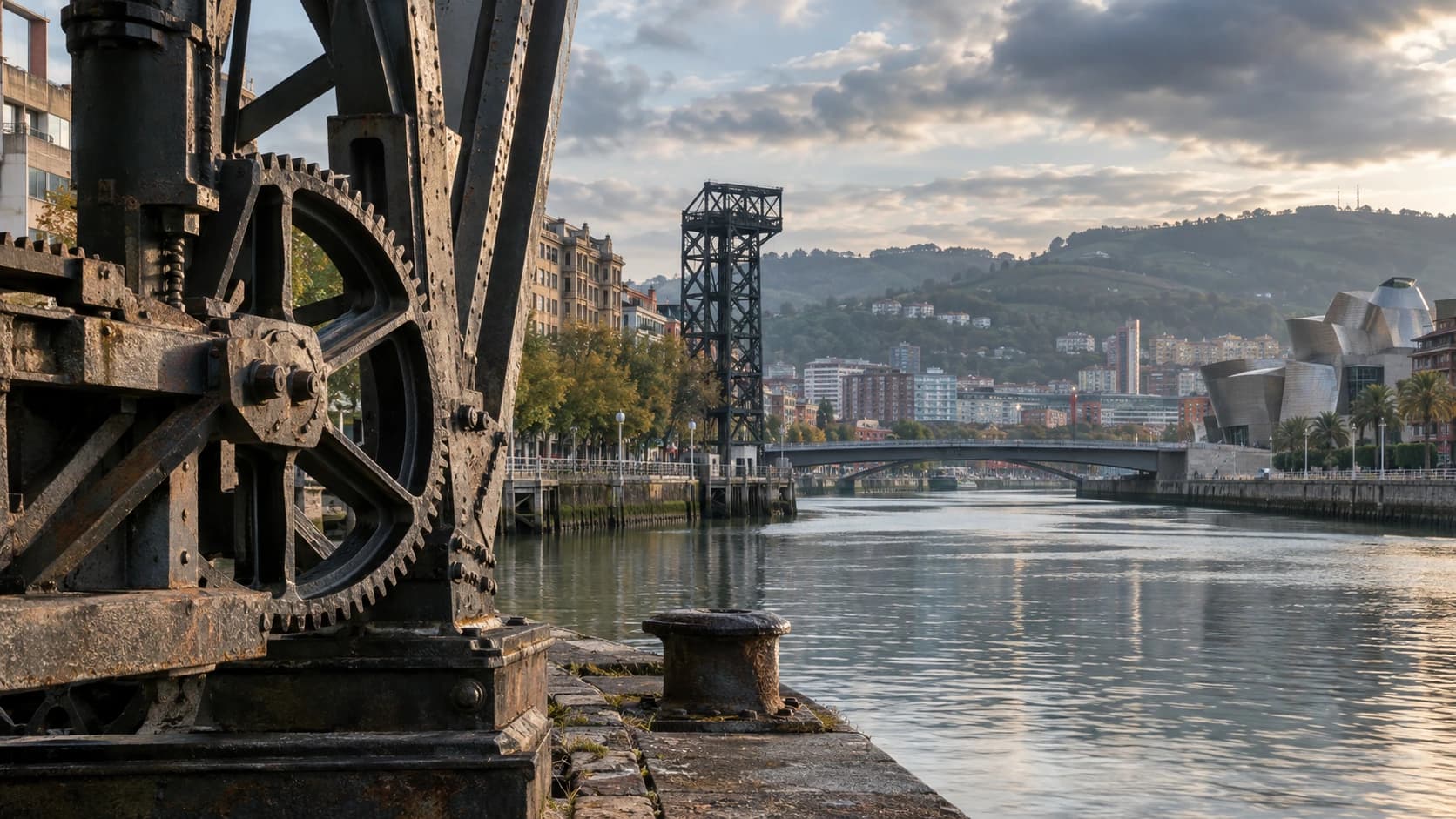 Cinco rastros del hierro en Bilbao junto a la ría