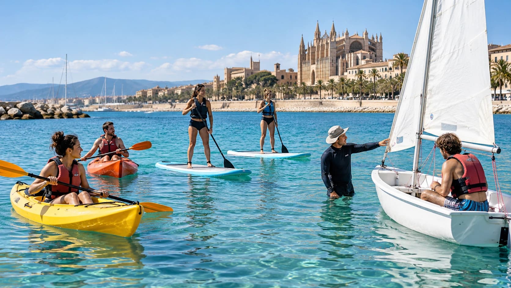 Cinco escuelas y clubes de Palma para iniciarse en deportes acuáticos