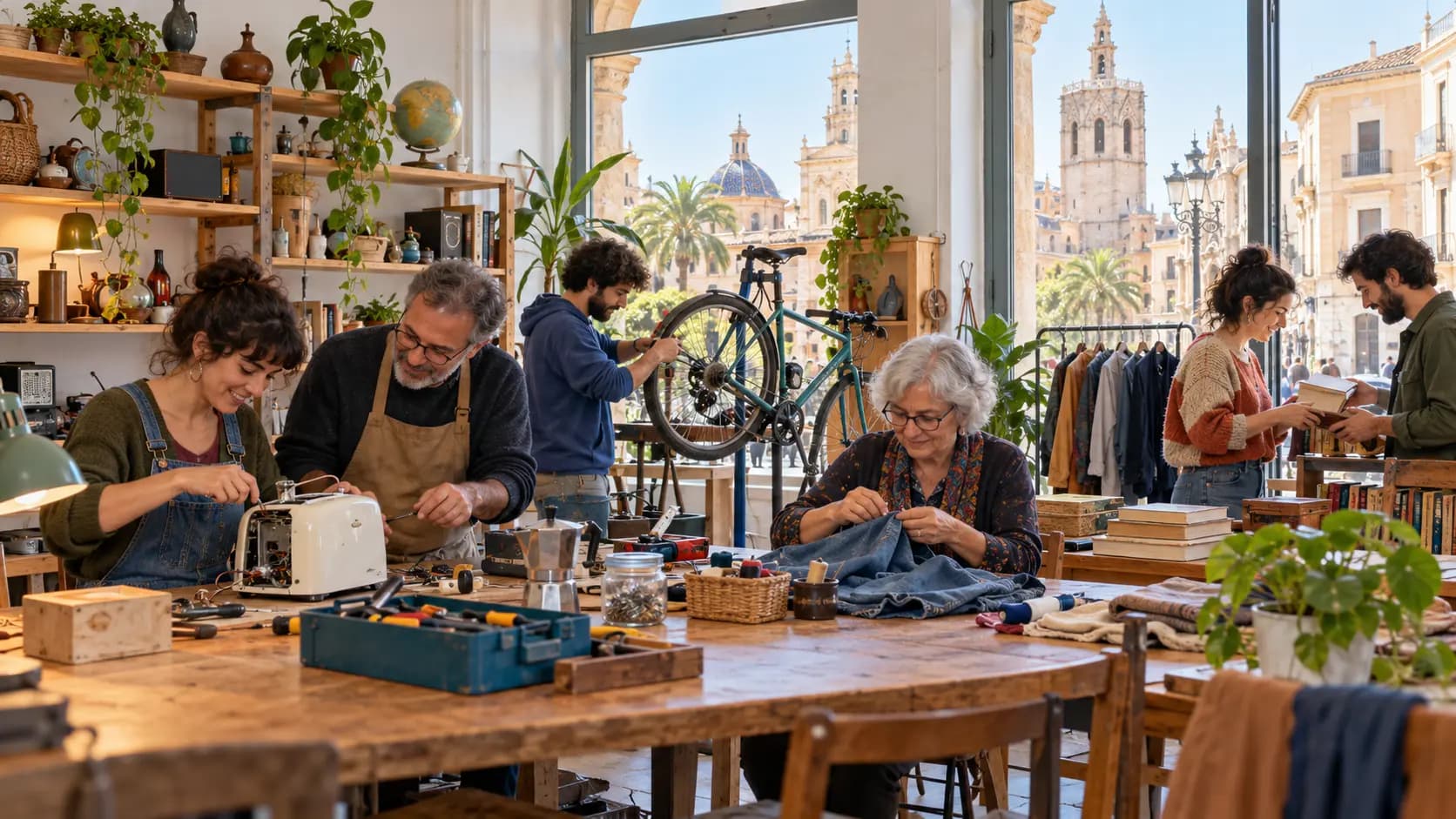 Cinco espacios comunitarios para reparar y reutilizar en Valencia
