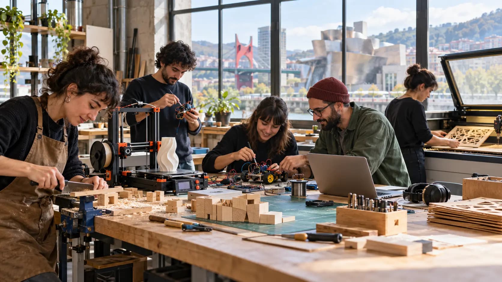Cinco espacios maker y de fabricación creativa para aprender haciendo en Bilbao