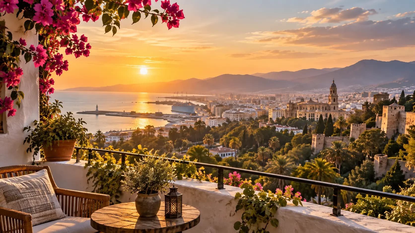 Los 5 mejores balcones y miradores de Málaga