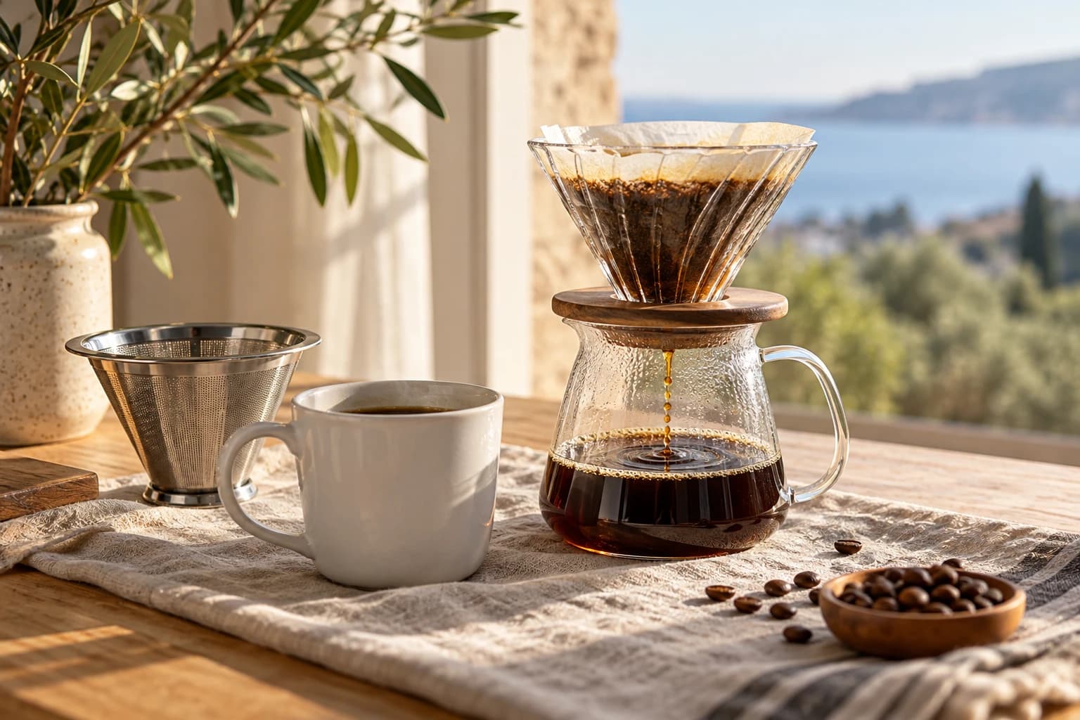 5 accesorios para preparar café de filtro en un brunch