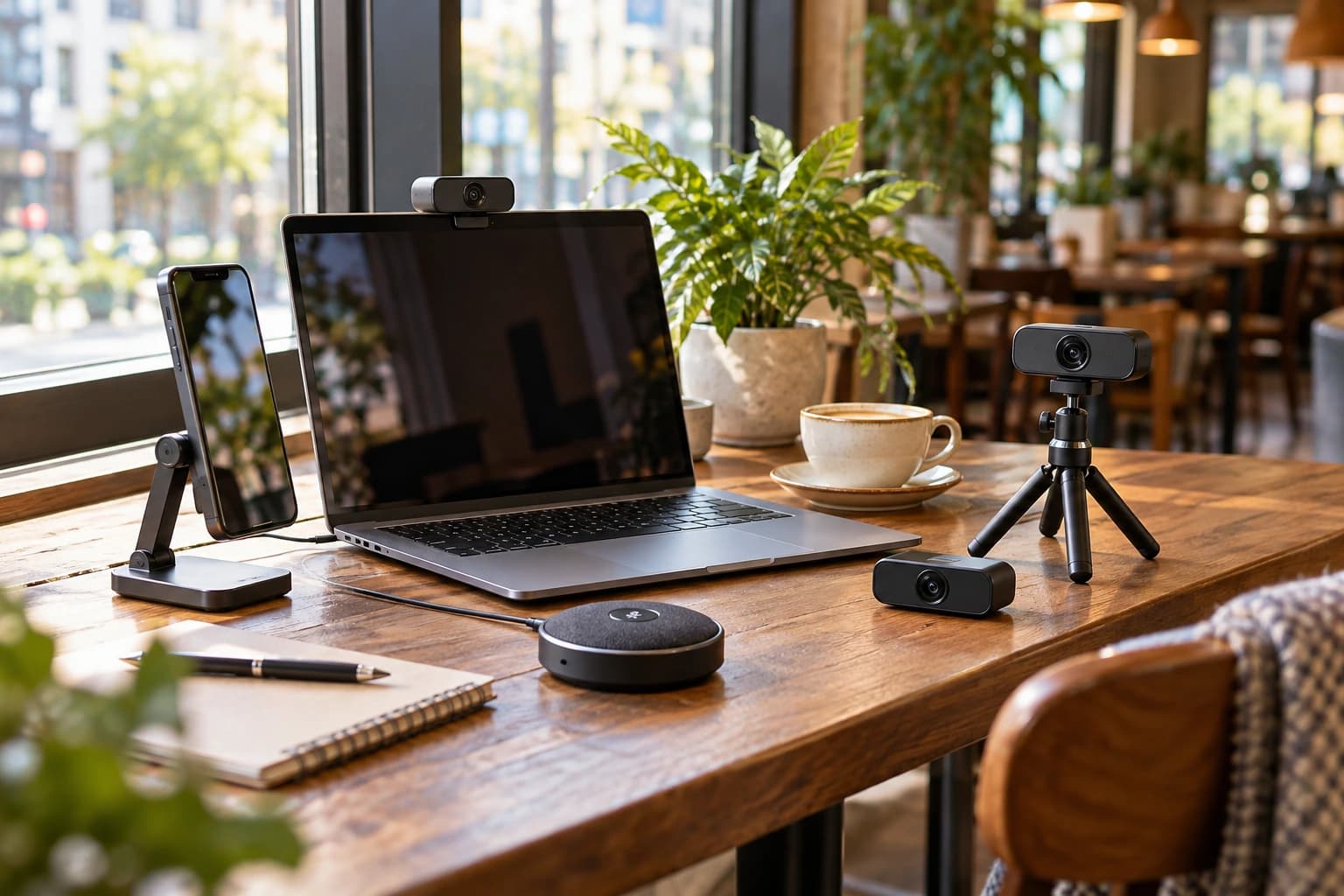 5 accesorios para hacer videollamadas desde una cafetería