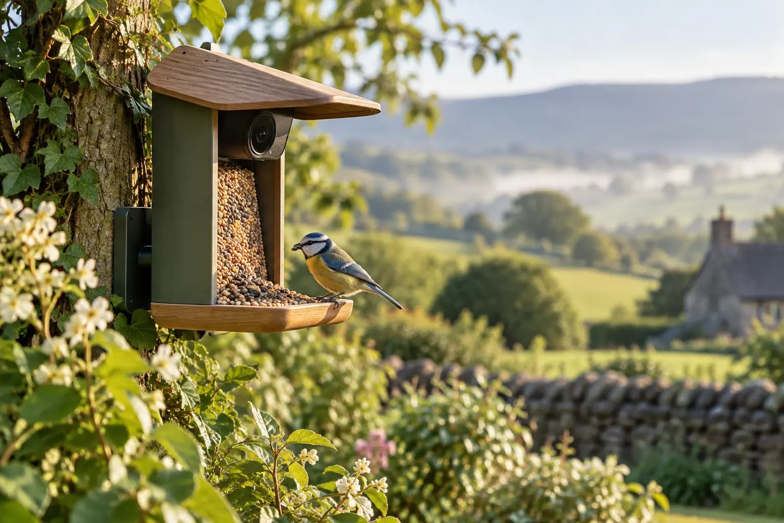 5 productos para observar aves desde casa con un comedero con cámara