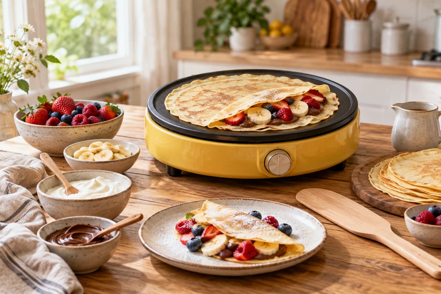 5 utensilios para preparar crepes finos y rellenos en casa