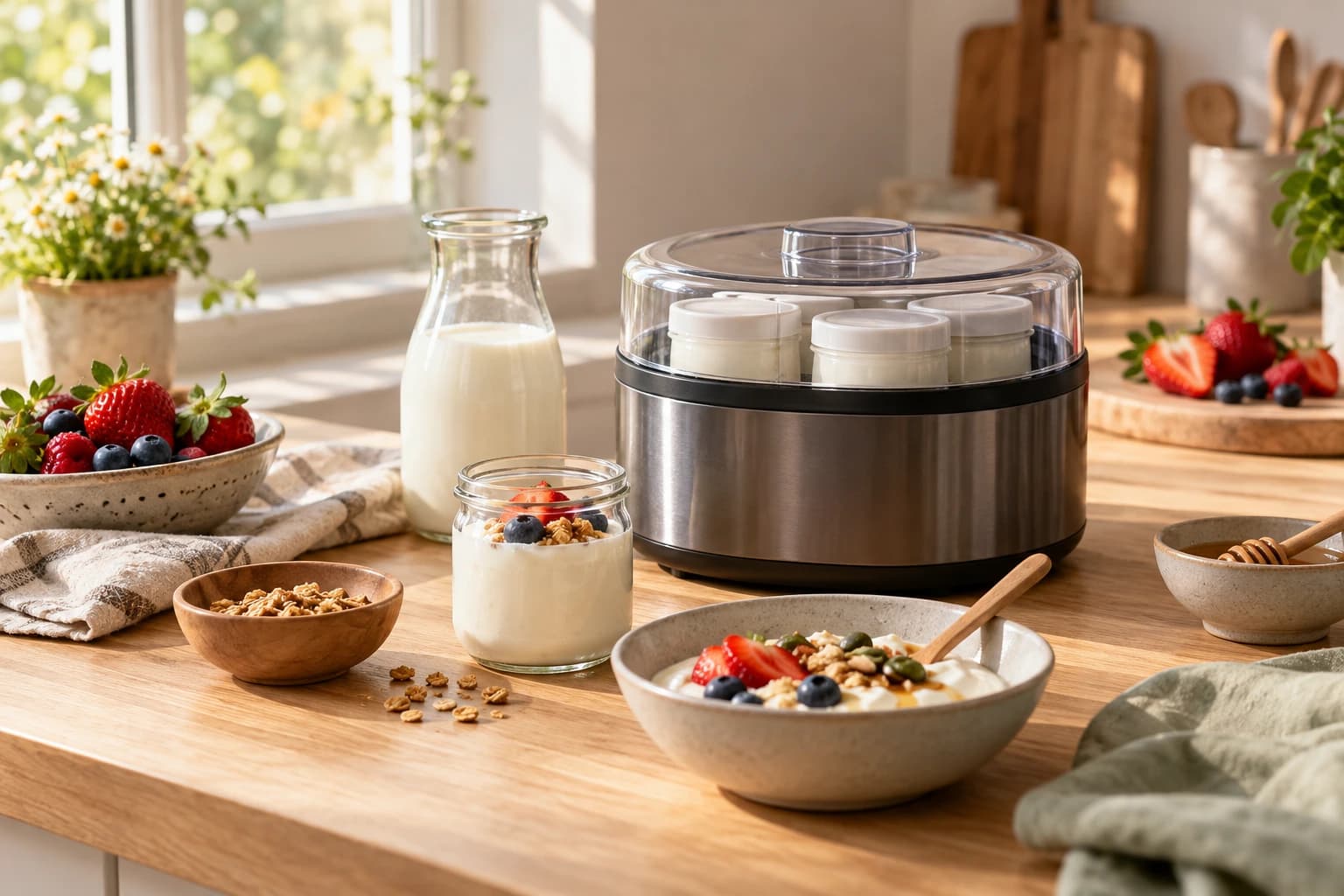 5 productos para preparar yogur casero y fermentados