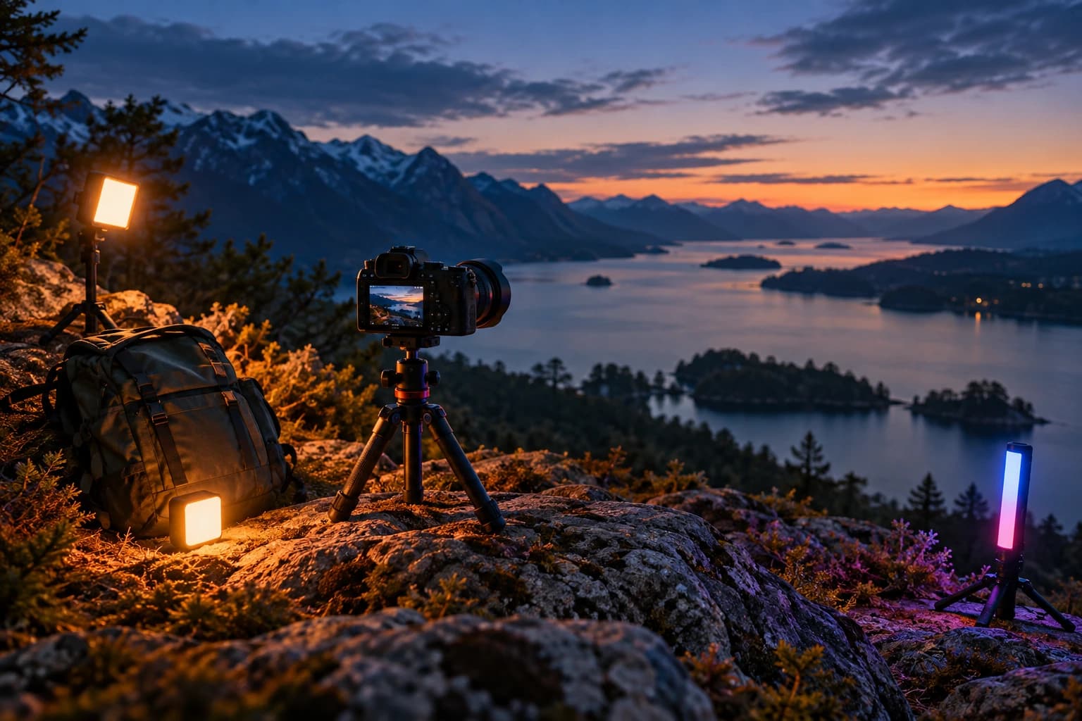 5 luces portátiles para fotografía nocturna durante una escapada