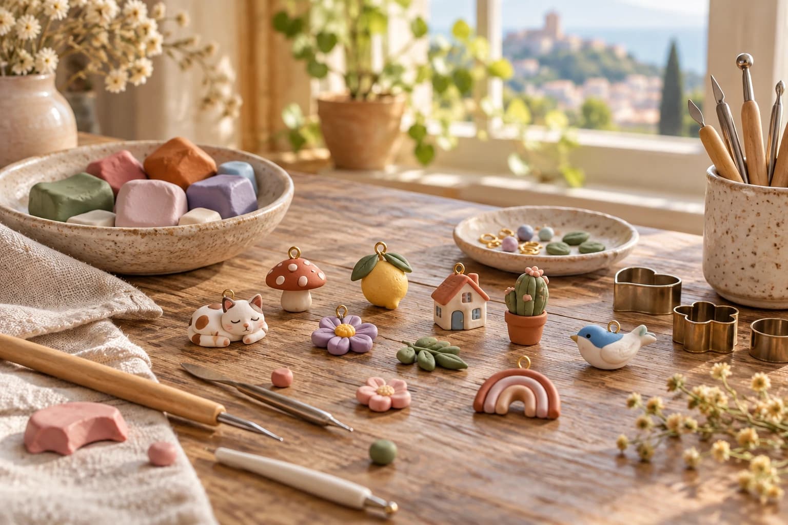 5 herramientas y materiales para hacer miniaturas y charms de arcilla polimérica