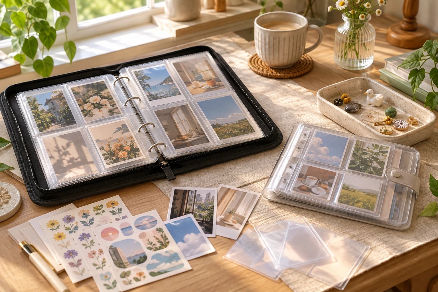 5 accesorios para organizar photocards, pegatinas y pequeños coleccionables