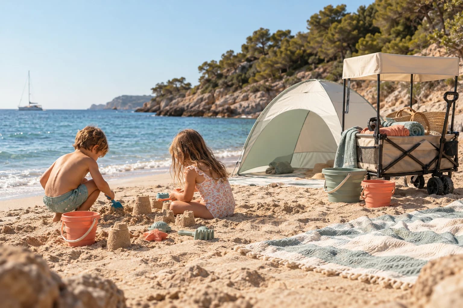 5 productos para un día de playa con niños