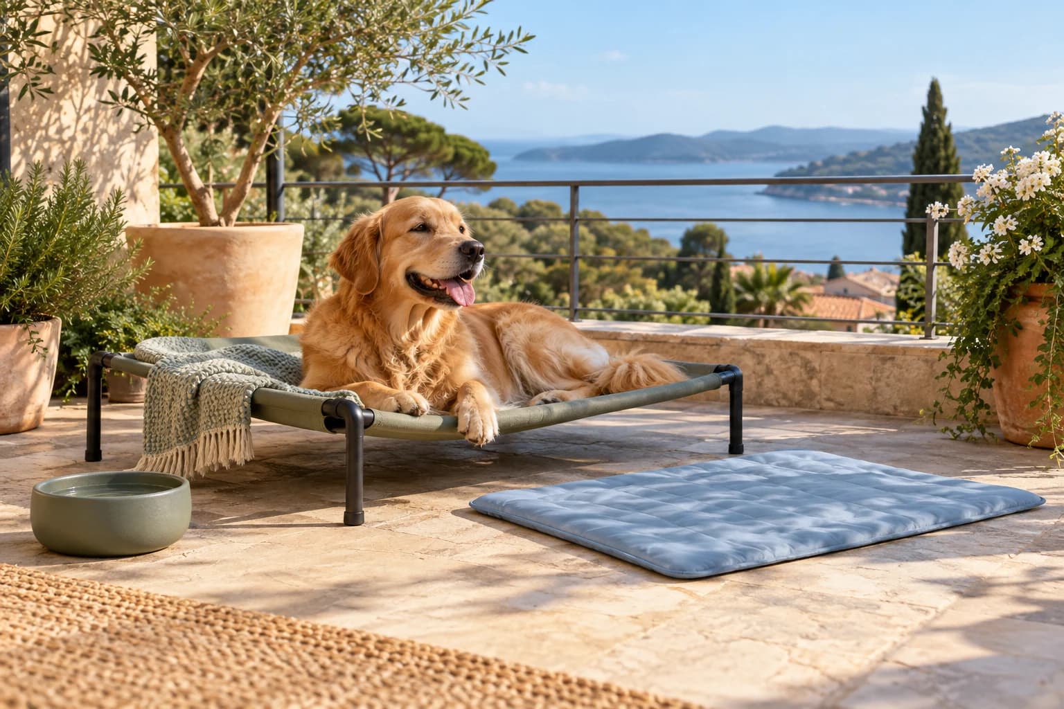 5 productos para montar una zona fresca y segura para perros en una terraza