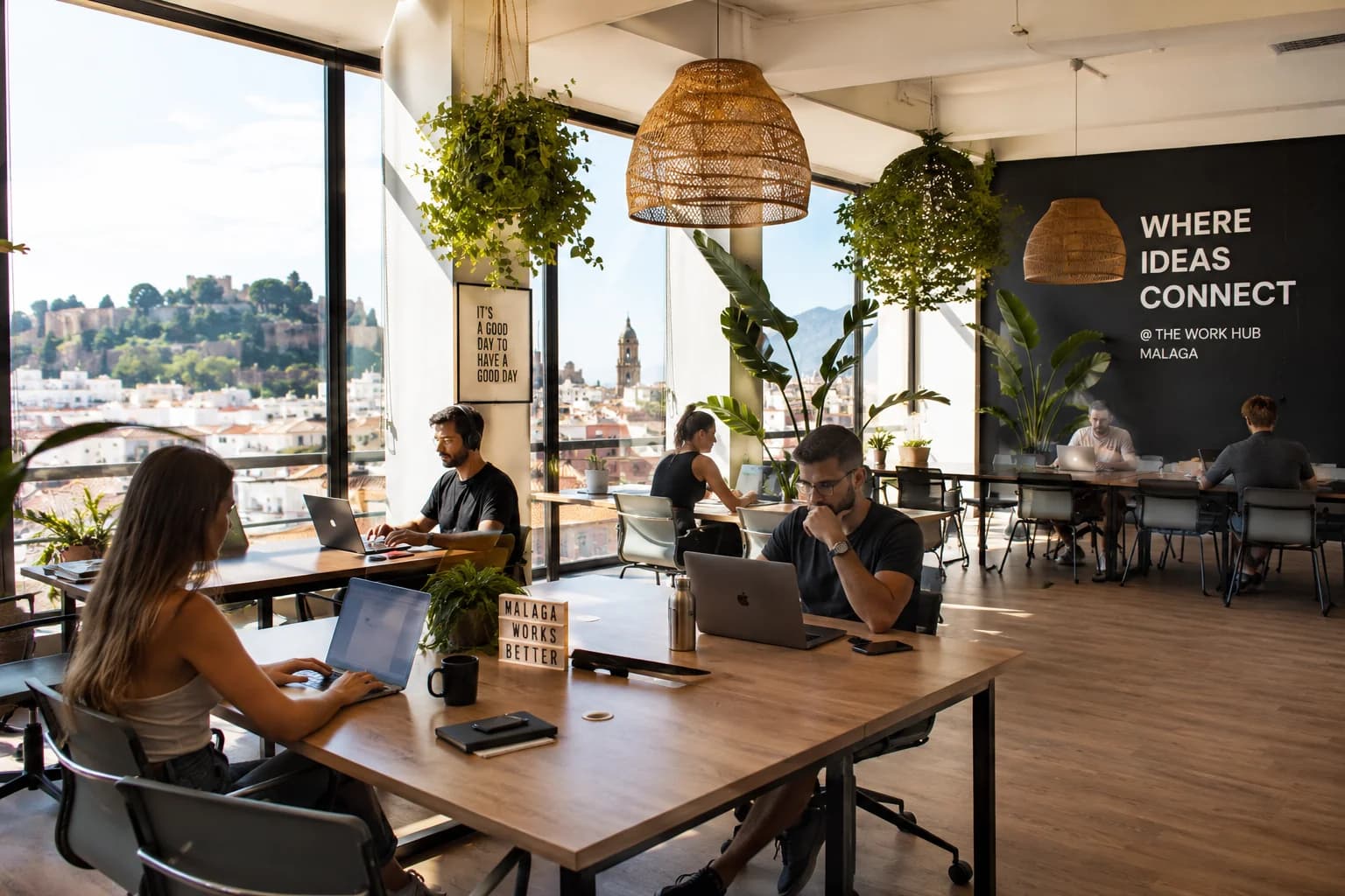 Los 5 Mejores Sitios para Teletrabajar en Málaga