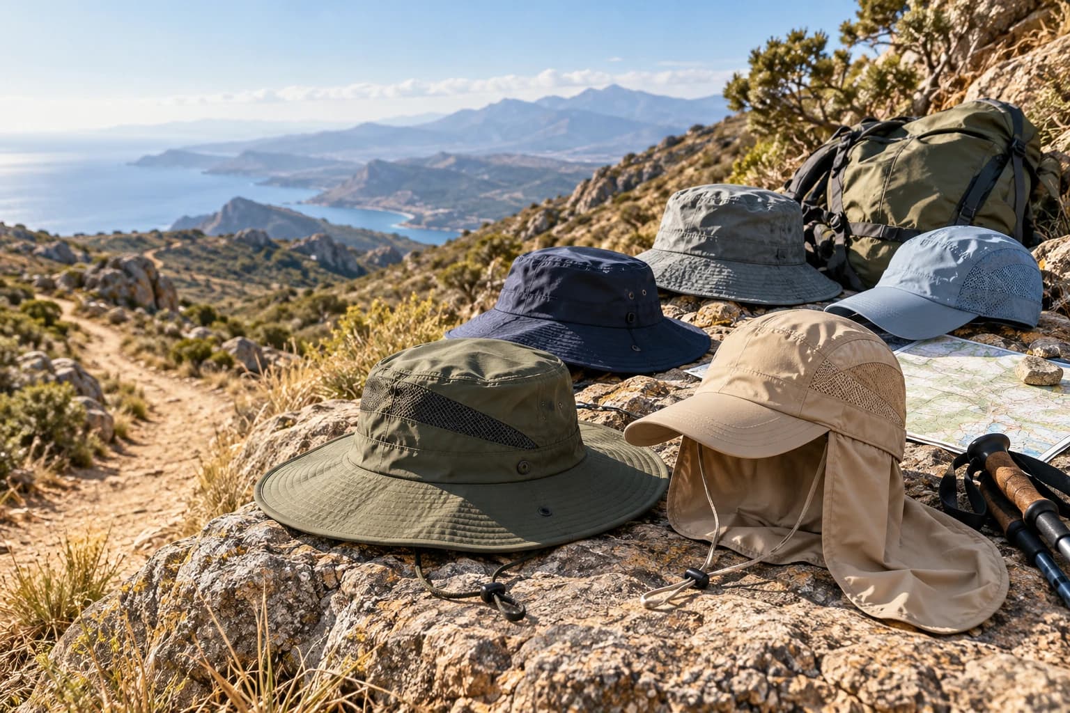 5 sombreros y gorras para protegerse del sol en rutas largas