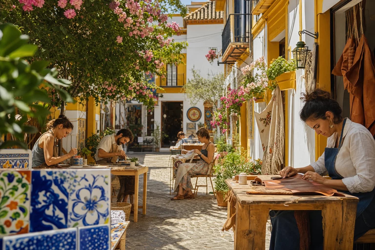 Los 5 Mejores Talleres Artesanales en Sevilla (Azulejería, Cuero, Bordado y Más)