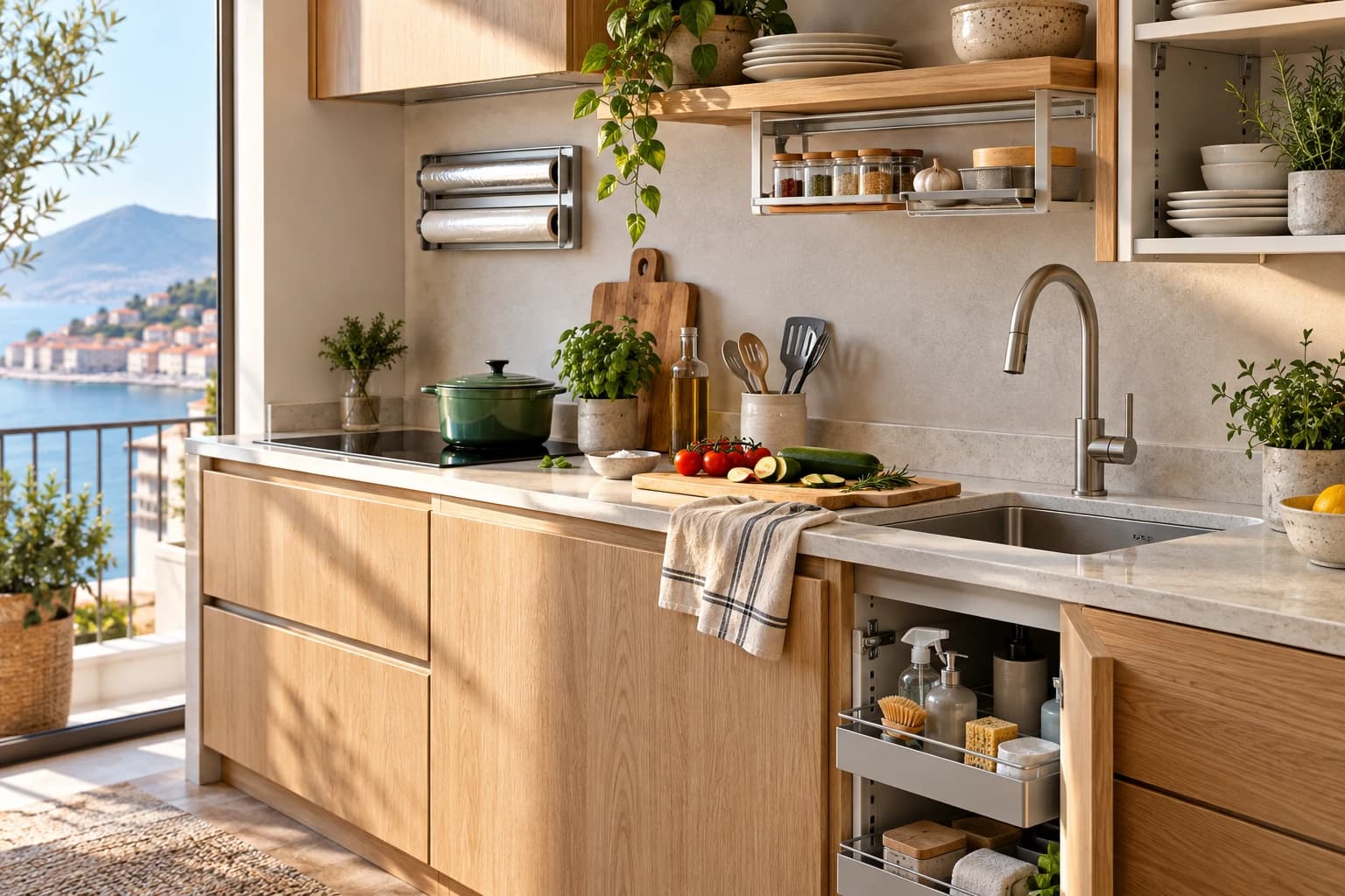 5 utensilios para aprovechar una cocina pequeña
