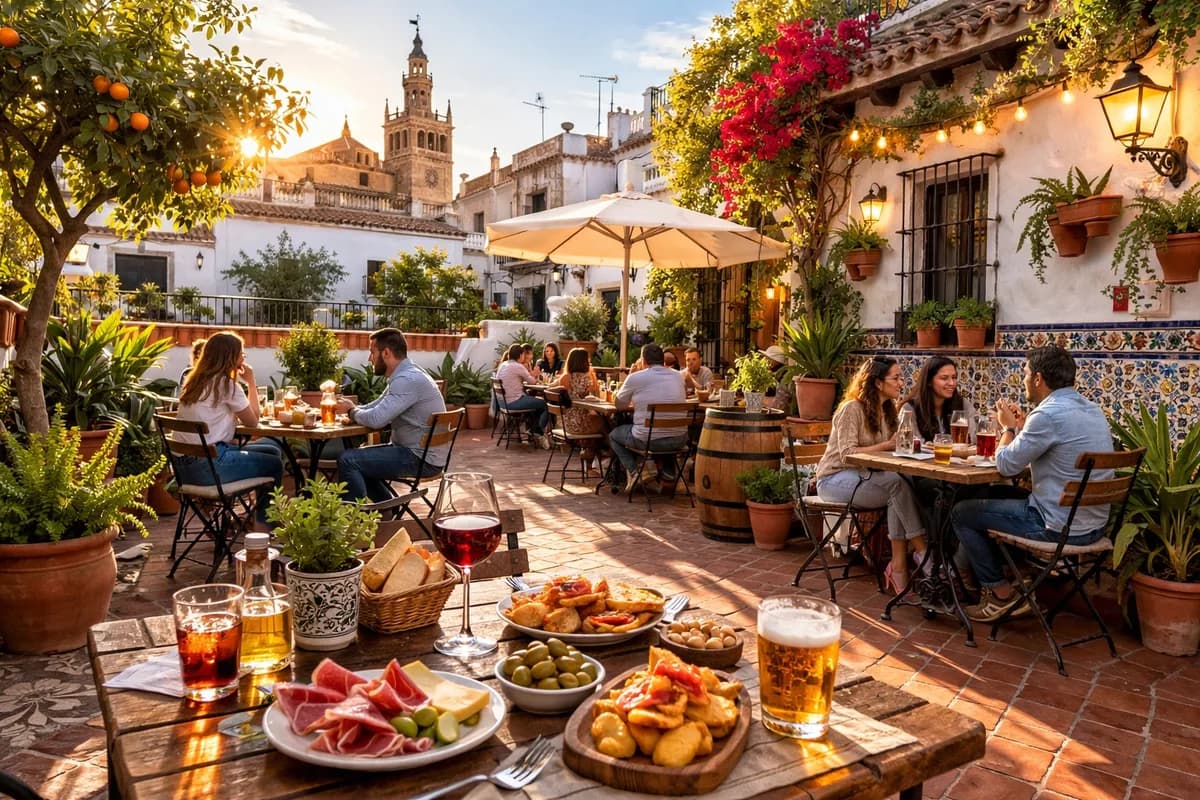 Los 5 Mejores Patios y Terrazas para Tapear en Sevilla