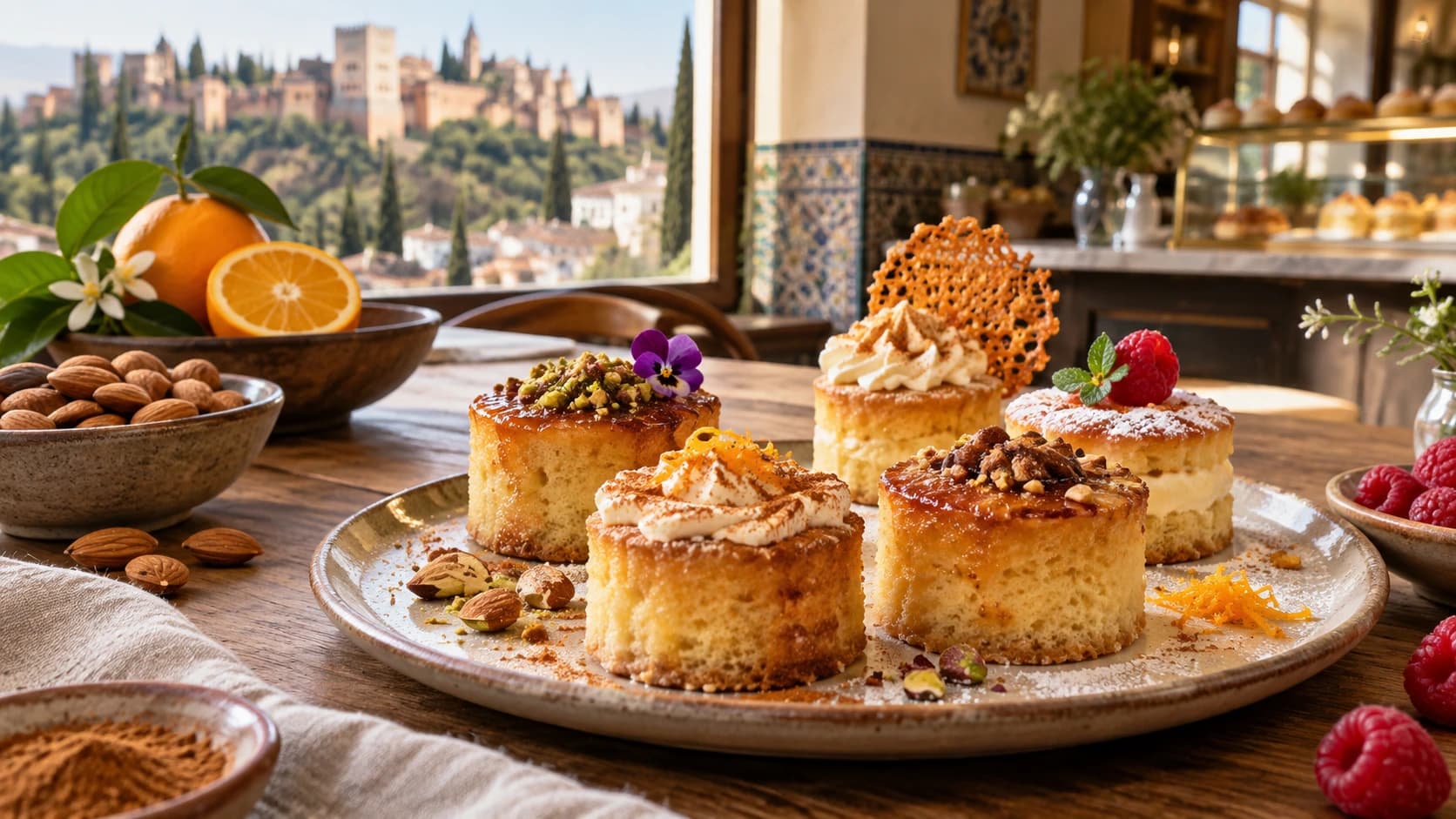 Cinco lugares de Granada donde el pionono se reinventa con pastelería creativa y producto local