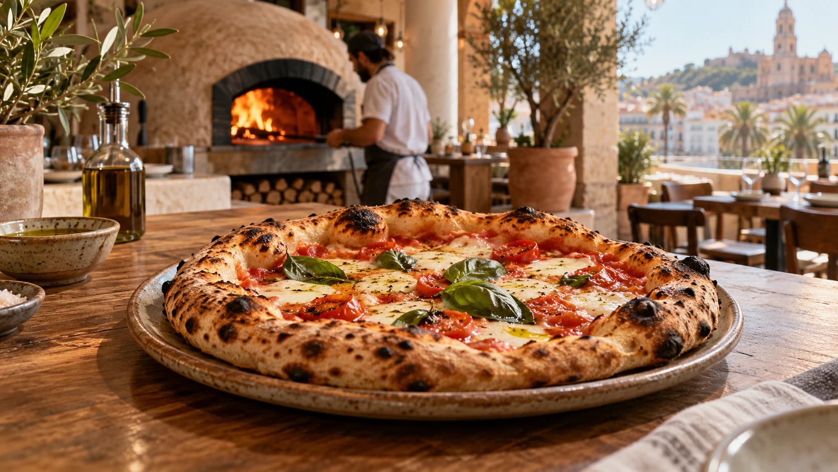 Cinco pizzerías contemporáneas de masa madre, fermentación y horno en Málaga