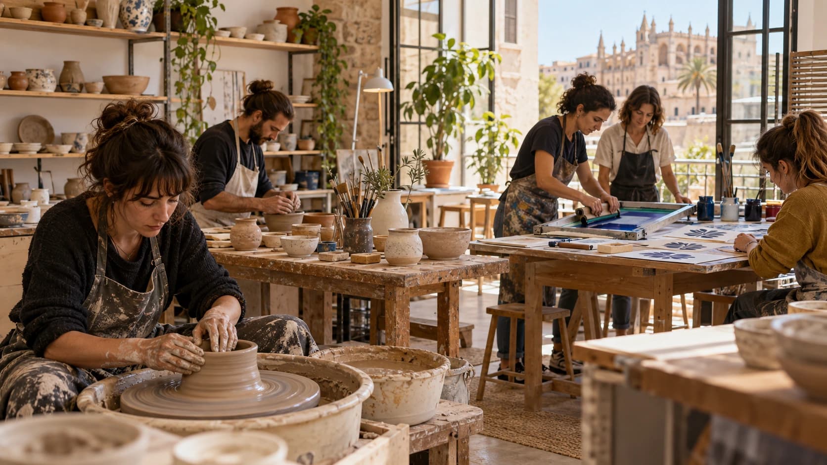 Cinco talleres creativos de Palma para aprender cerámica y serigrafía