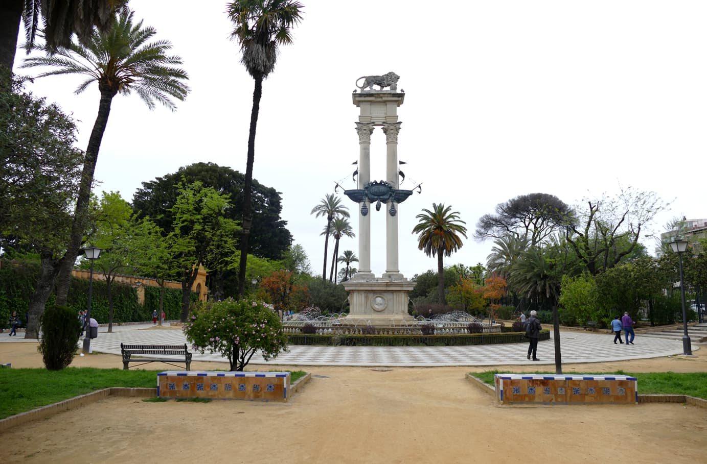 Rincón tranquilo en los Jardines de Murillo