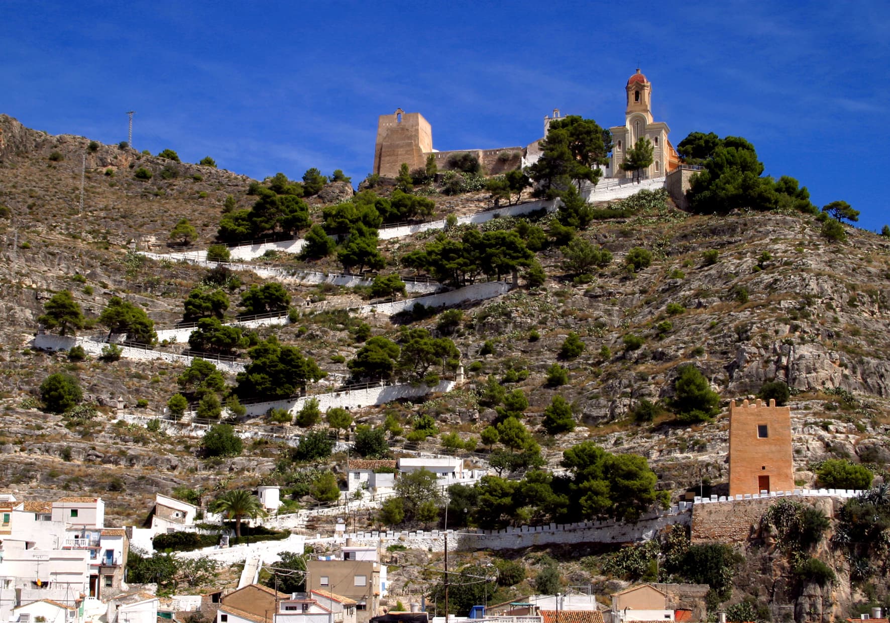 Cullera y el castillo (Valencia)