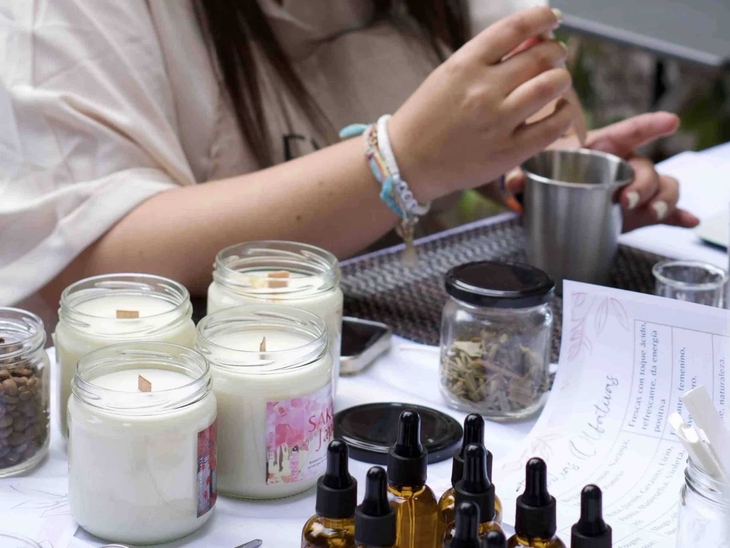 Taller de velas en Descandles Studio