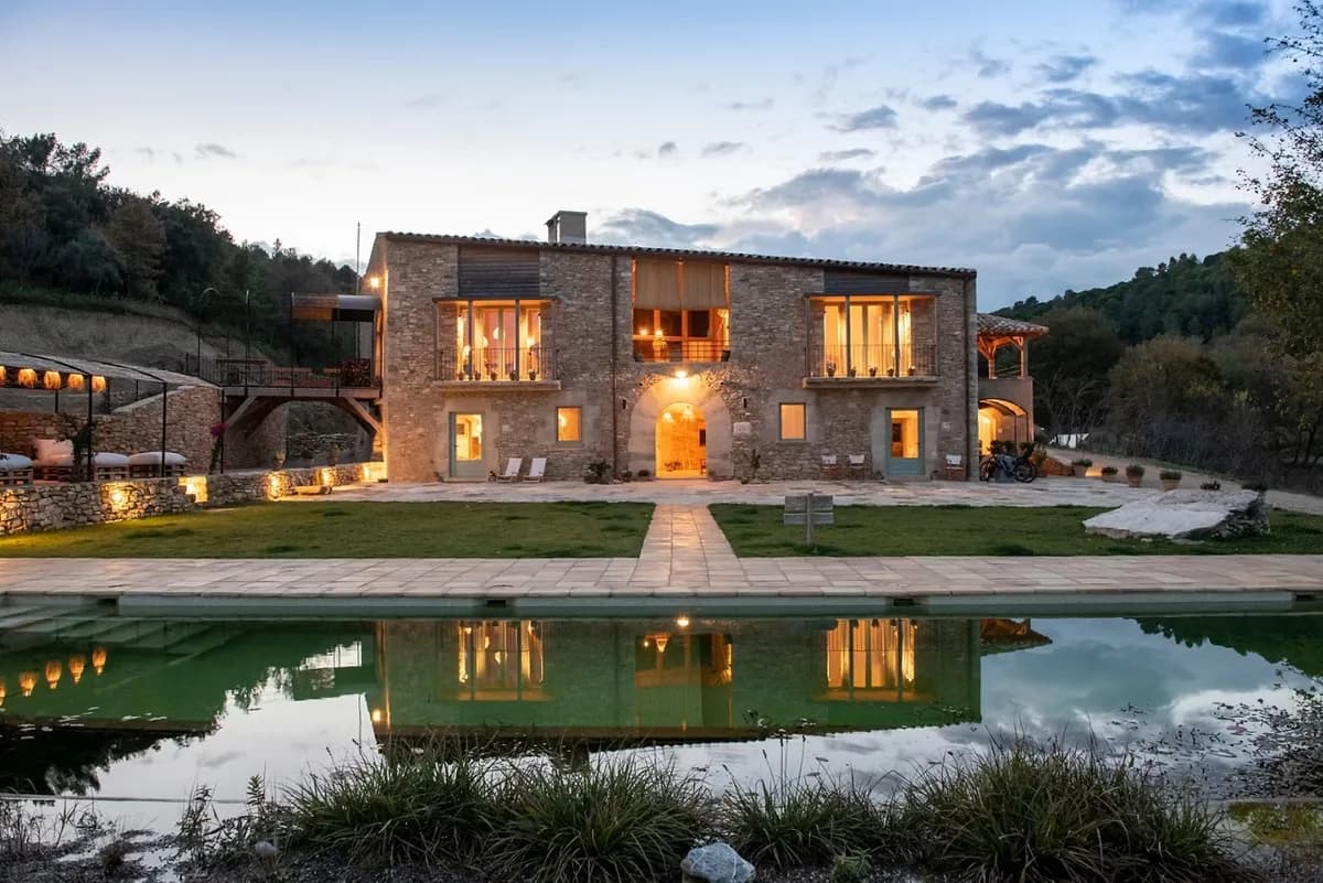 Jardín interior de Espai Boisà