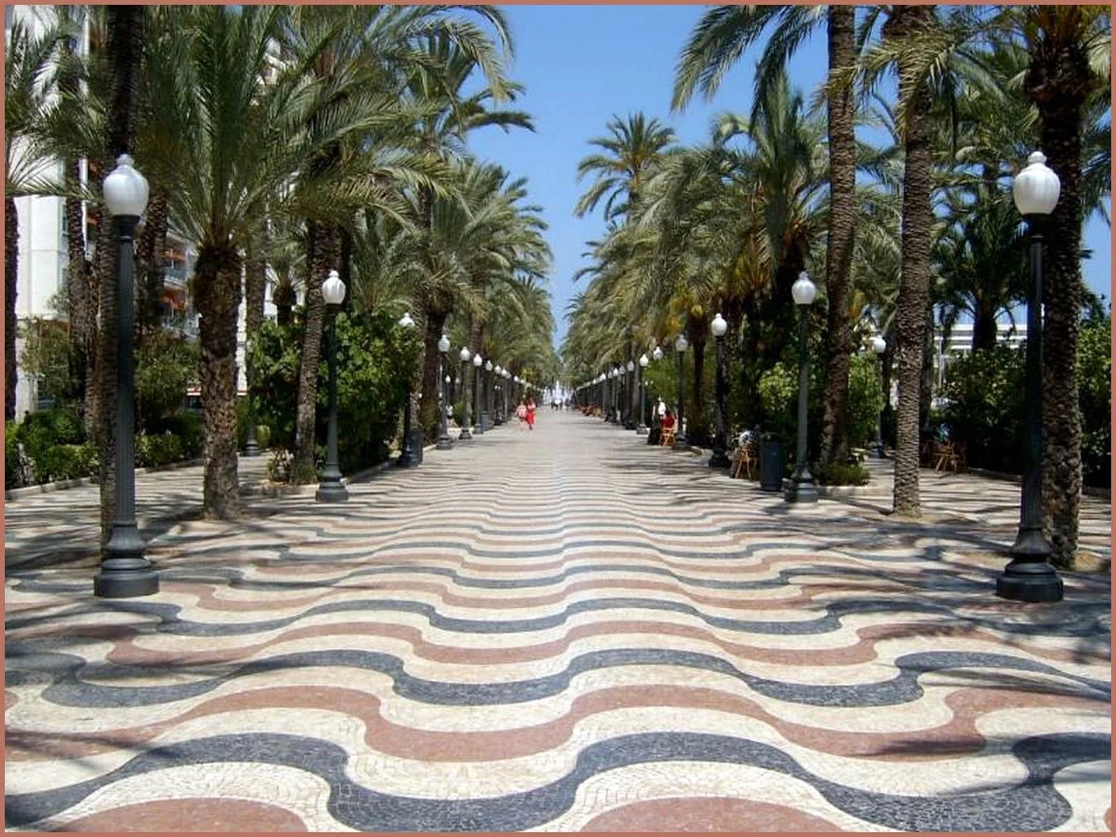 Explanada de España Puerto Alicante paseo gratuito