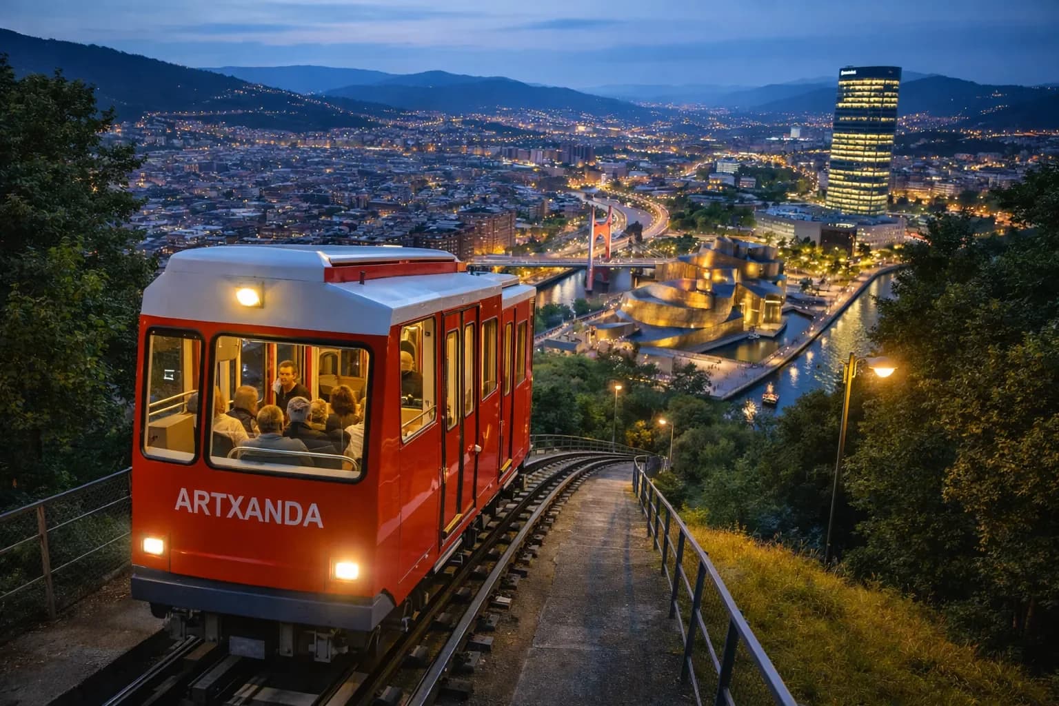 Funicular de Artxanda mirador Bilbao Plaza Funicular