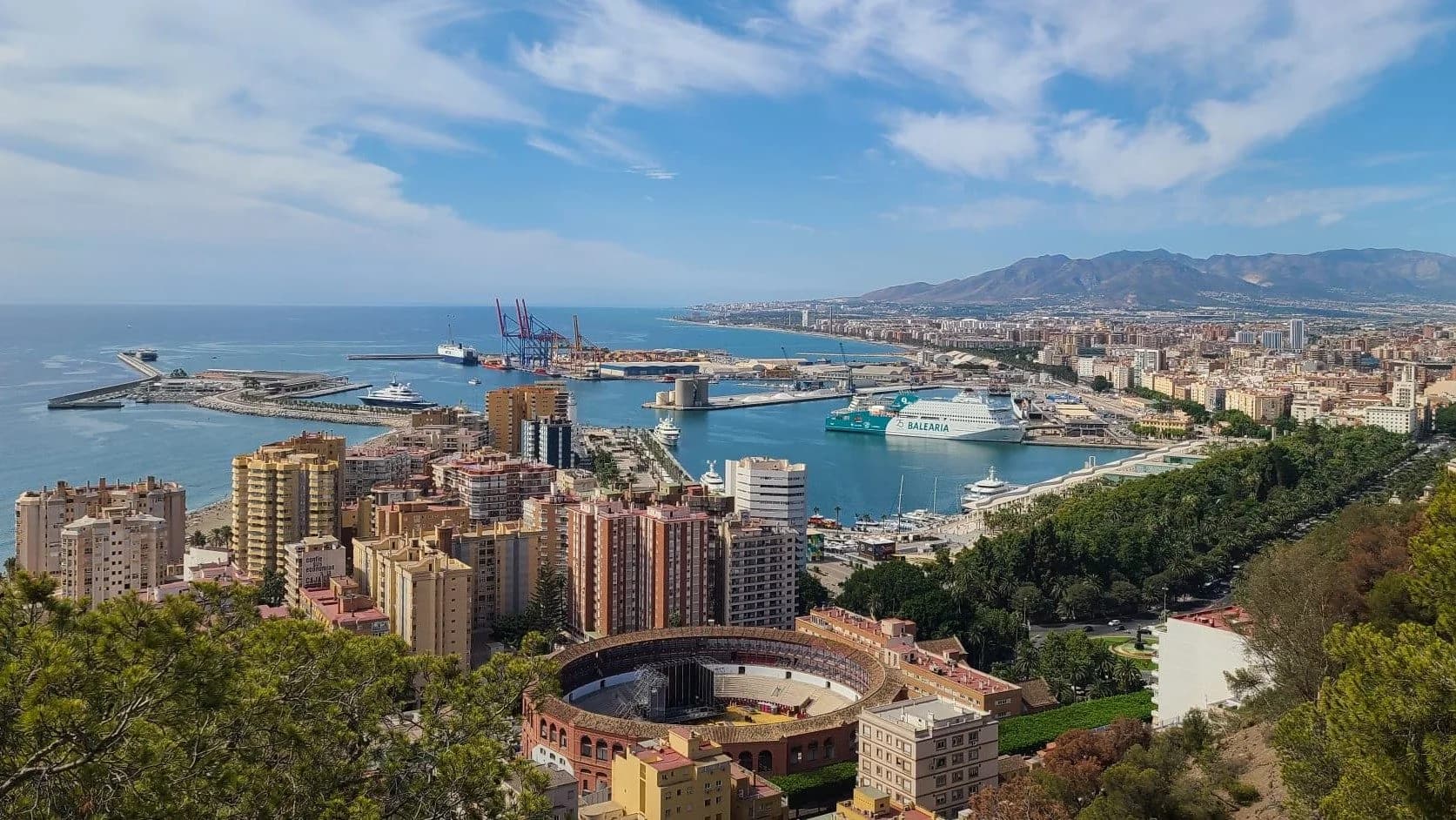 Mirador del Castillo de Gibralfaro: 360° sobre Málaga