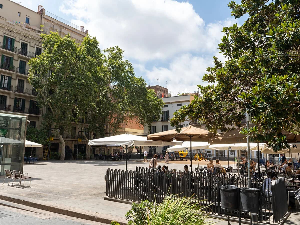 Plaça del Sol en el barrio de Gràcia