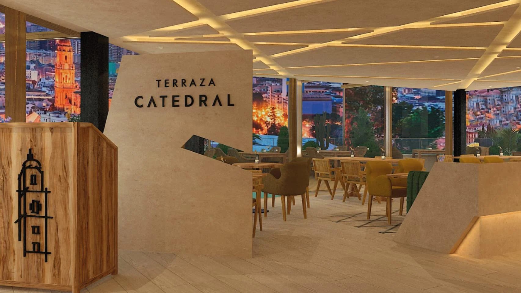 Terraza Catedral: frente a La Manquita, en el centro histórico Malaga