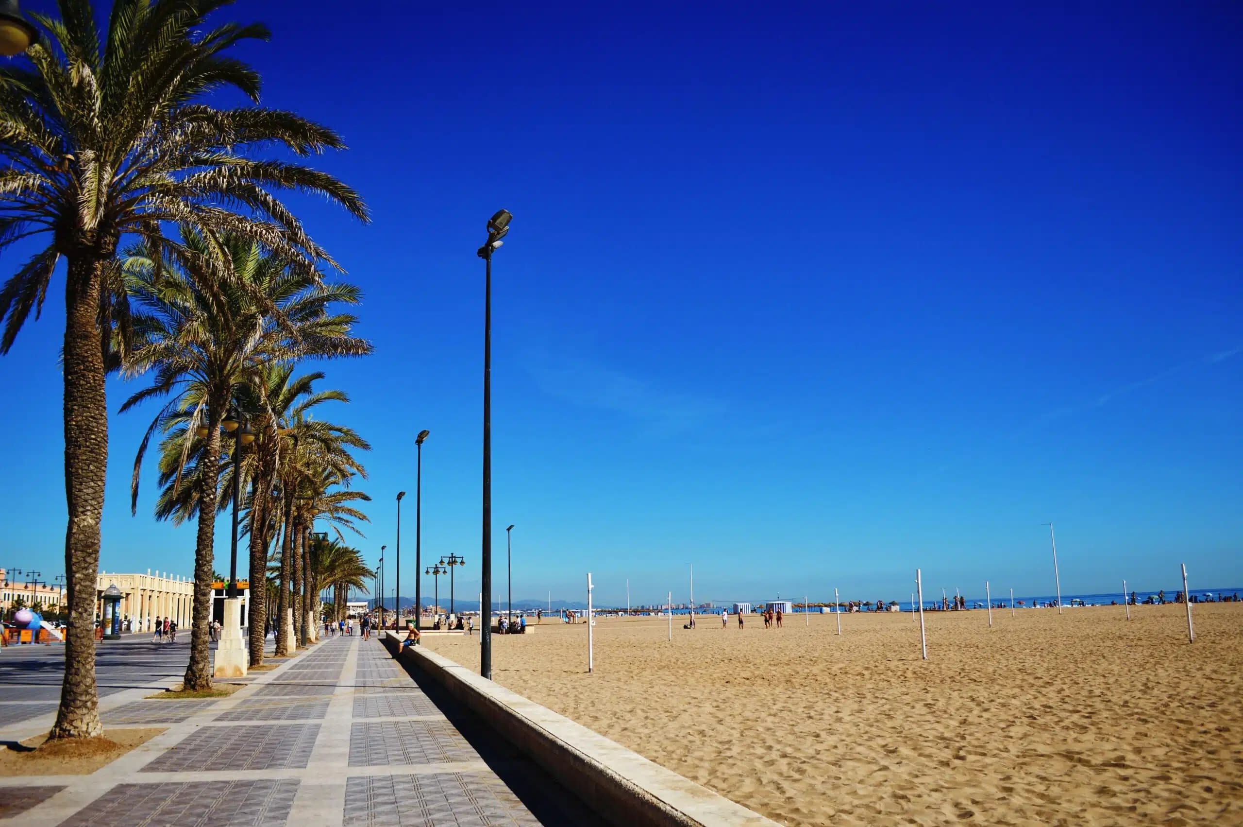 Playa de la Malvarrosa en Valencia