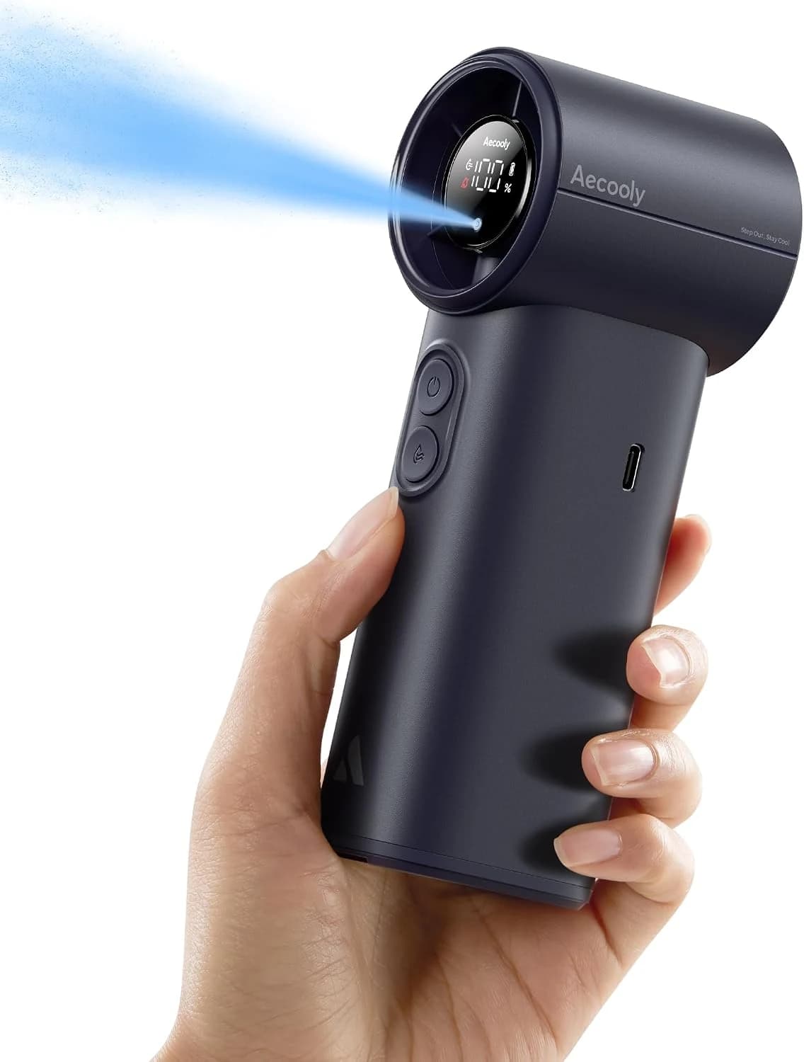 Aecooly Ventilador nebulizador portátil,enfriamiento de 8℃ en 10s