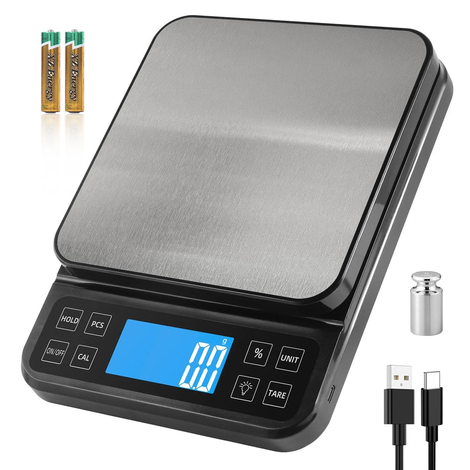 Báscula Digital de Precisión para Repostería — 0,1g a 5kg
