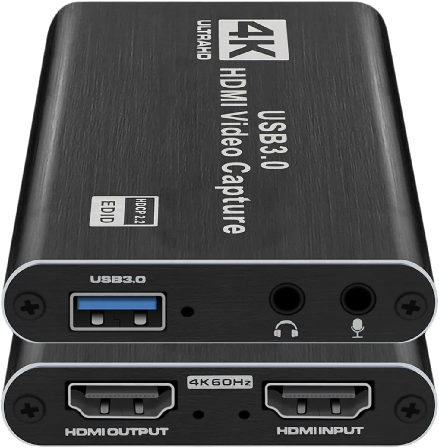 Capturadora Video HDMI, Placa de Captura 1080p60, Loop-out 4K60, Streaming
