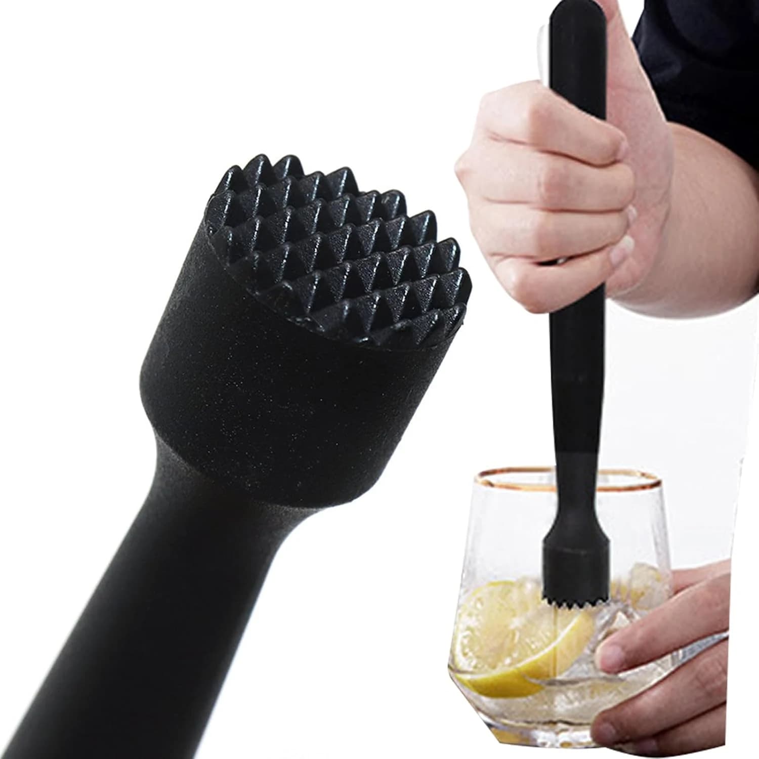 Cóctel Muddler,Mortero para Cócteles,Cóctel Bebida Muddler,Utensilios De Cóctel,Mezclador de Vino triturador de Hielo, Ideal Bartender Herramientas