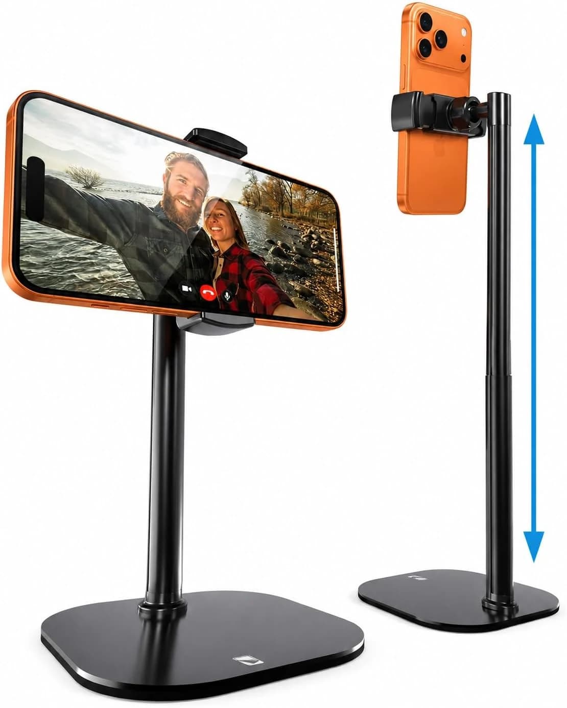 COOPER ChatStand - Soporte Móvil Mesa Ajustable y Portátil | Soporte para Móvil, iPhone, Samsung y Mas, Ideal para Grabar Video, Transmisión en Vivo, Videoconferencias (Negro Noche)