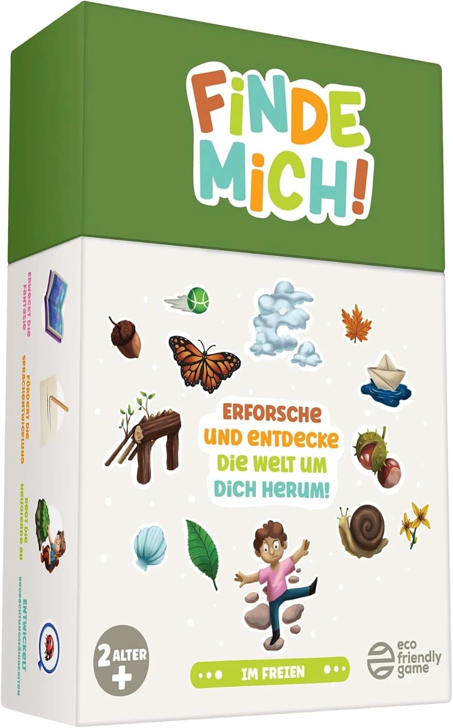 ¡Encuéntrame! Al aire libre – Juego de búsqueda y tarjetas de exploración para niños de 2 a 8 años – Juego de cartas de naturaleza y juego de aprendizaje Montessori – Recomendado por padres – Regalo