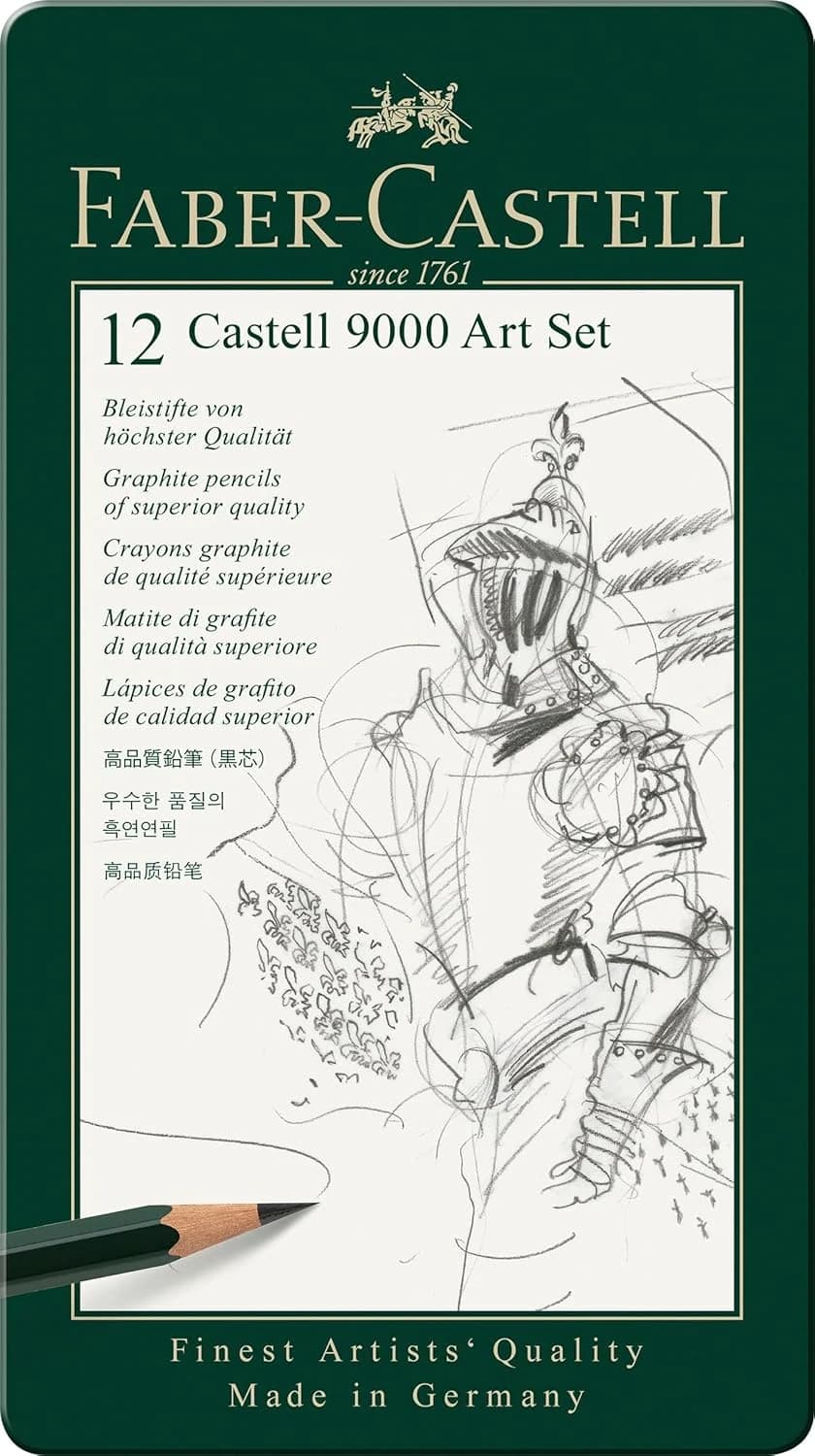 FABER-CASTELL - Lápices, juego Castell 9000 de 12 unidades
