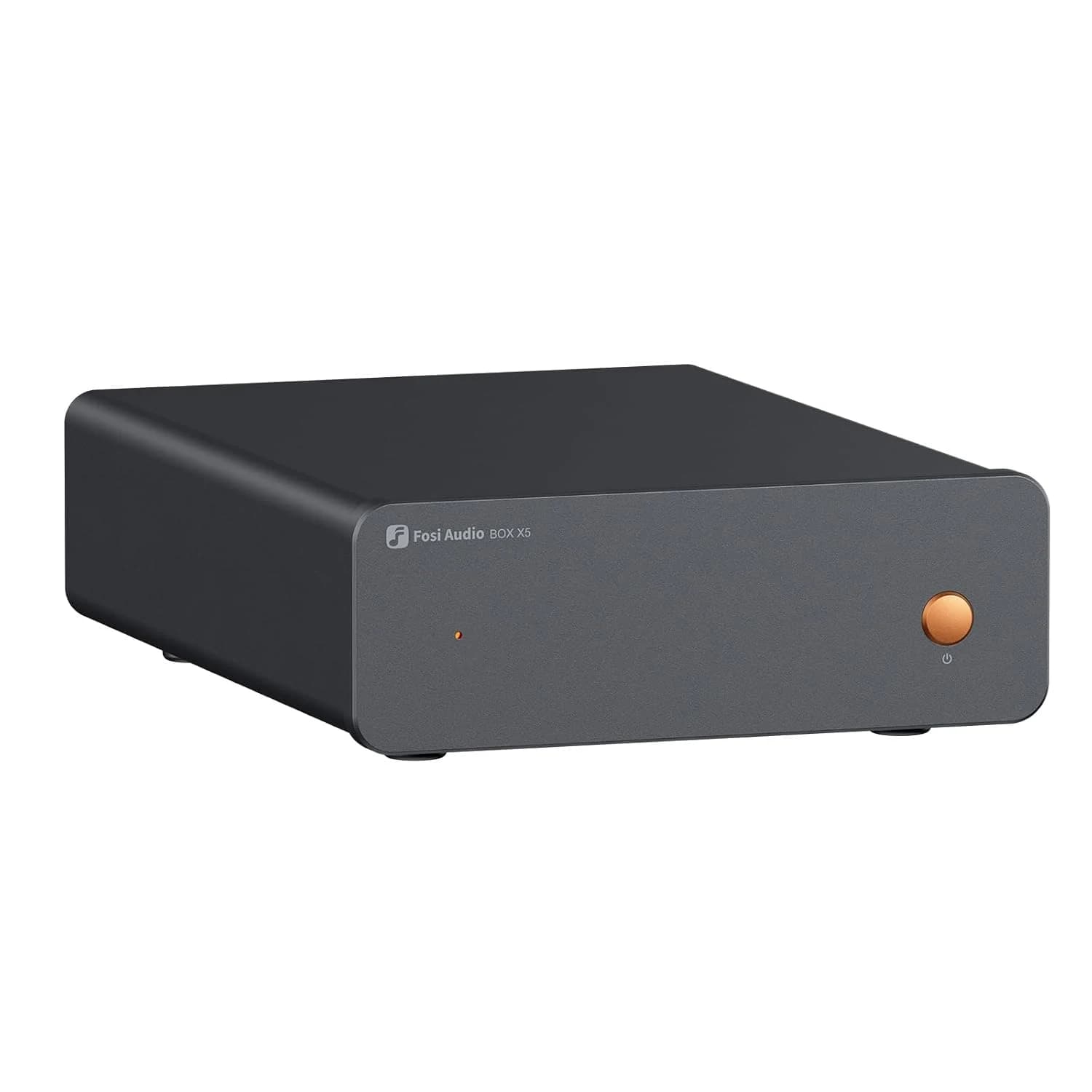 Fosi Audio BOX X5 Preamplificador de Fono, Mini Preamplificador de Audio Doméstico para Tocadiscos de Cartucho MM y MC, Tocadiscos Fonográfico, Altavoces Activos con Ganancia Ajustable de 4 Niveles
