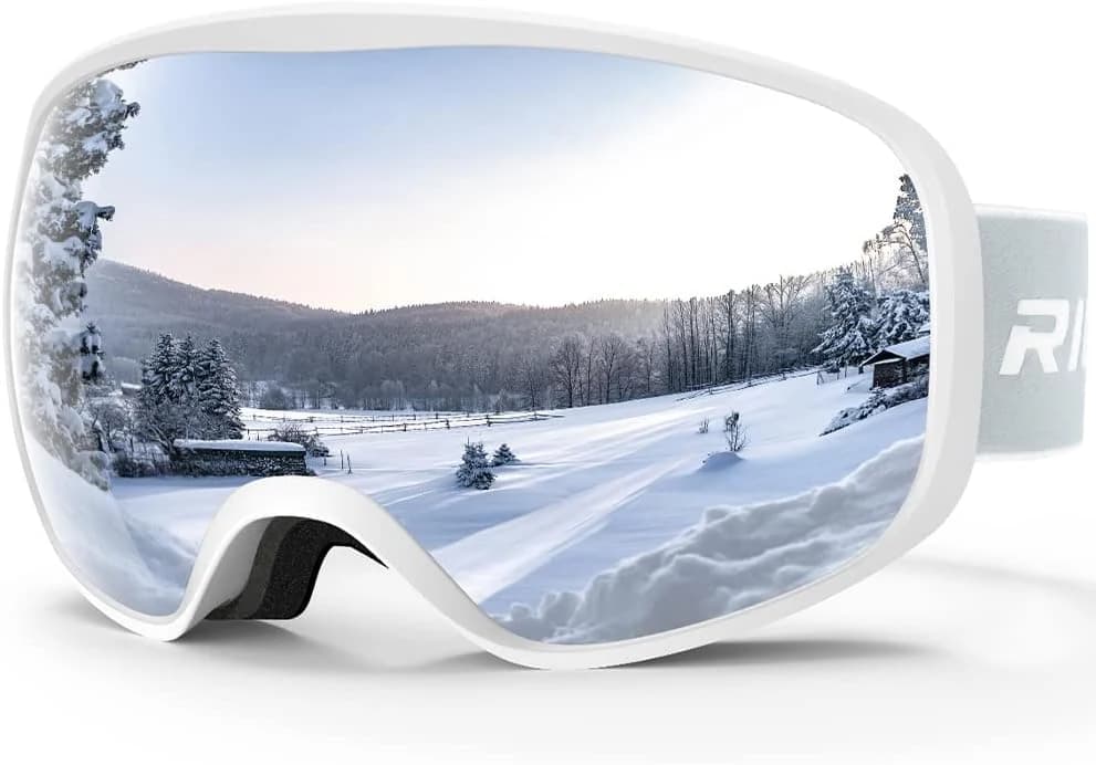 Gafas de Esquí, Máscara Gafas Esqui Snowboard Nieve Espejo para Hombre Mujer Adultos Juventud Jóvenes OTG Compatible con Casco,Anti Niebla 100% Protección UV Gafas de Ventisca