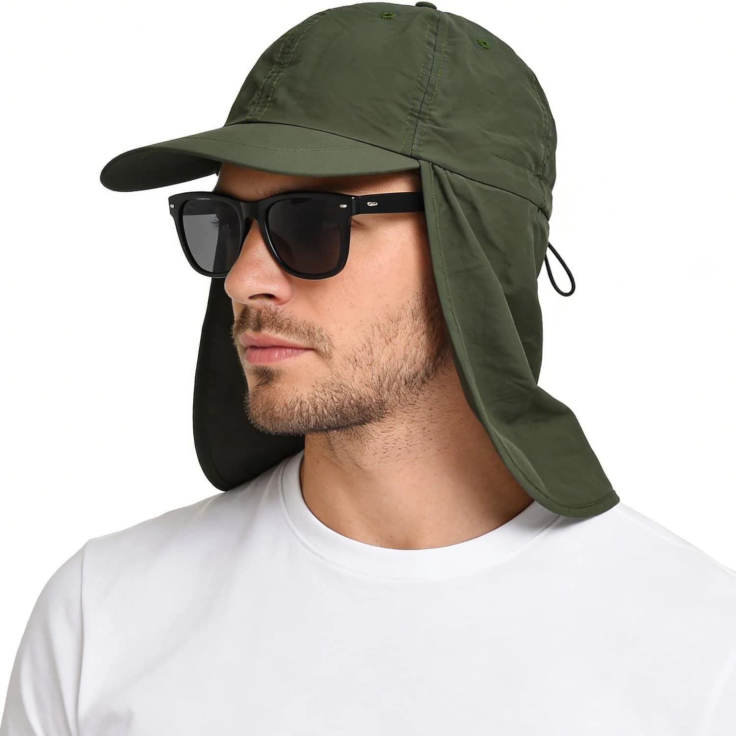 Gorra Solar Unisex UPF 50+ Impermeable con protección de Cuello