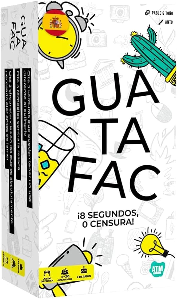 Guatafac - Juegos de Mesa para Adultos - Fiestas y Previas - +16 años