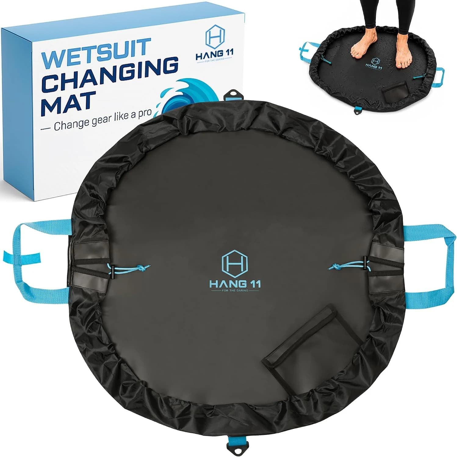 Hang 11 Bolsa cambiadora para Traje de Neopreno – Cambiador de Surf con Correa para el Hombro, Bolsa de Traje de Neopreno Impermeable, Mantiene tu Traje húmedo y Coche limpios